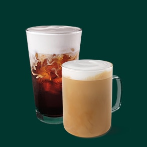 cold brew and latte product knockout images