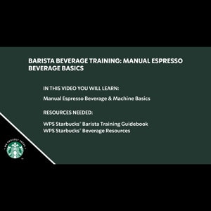 Image linking to the "Manual Espresso Hot & Iced Beverage Basics" training video