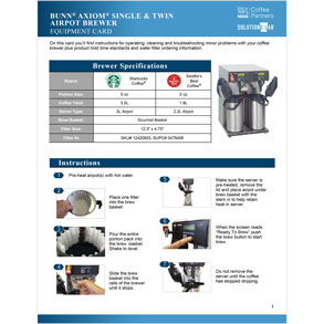  Bunn Axiom Single & Twin Airpot Brewer card thumbnail