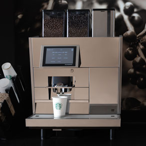  image of to-go coffee machine with WPS Starbucks cup