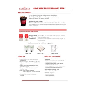 Seattle's Best Coffee® Product Card Cold Brew Coffee Countertop